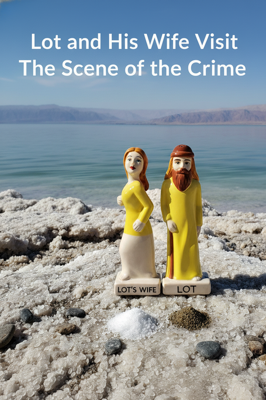 LOT'S WIFE™ presents the Lot's Wife Salt Shaker Set Conversation-Starter Gift That Brings Story & Meaning to the Table