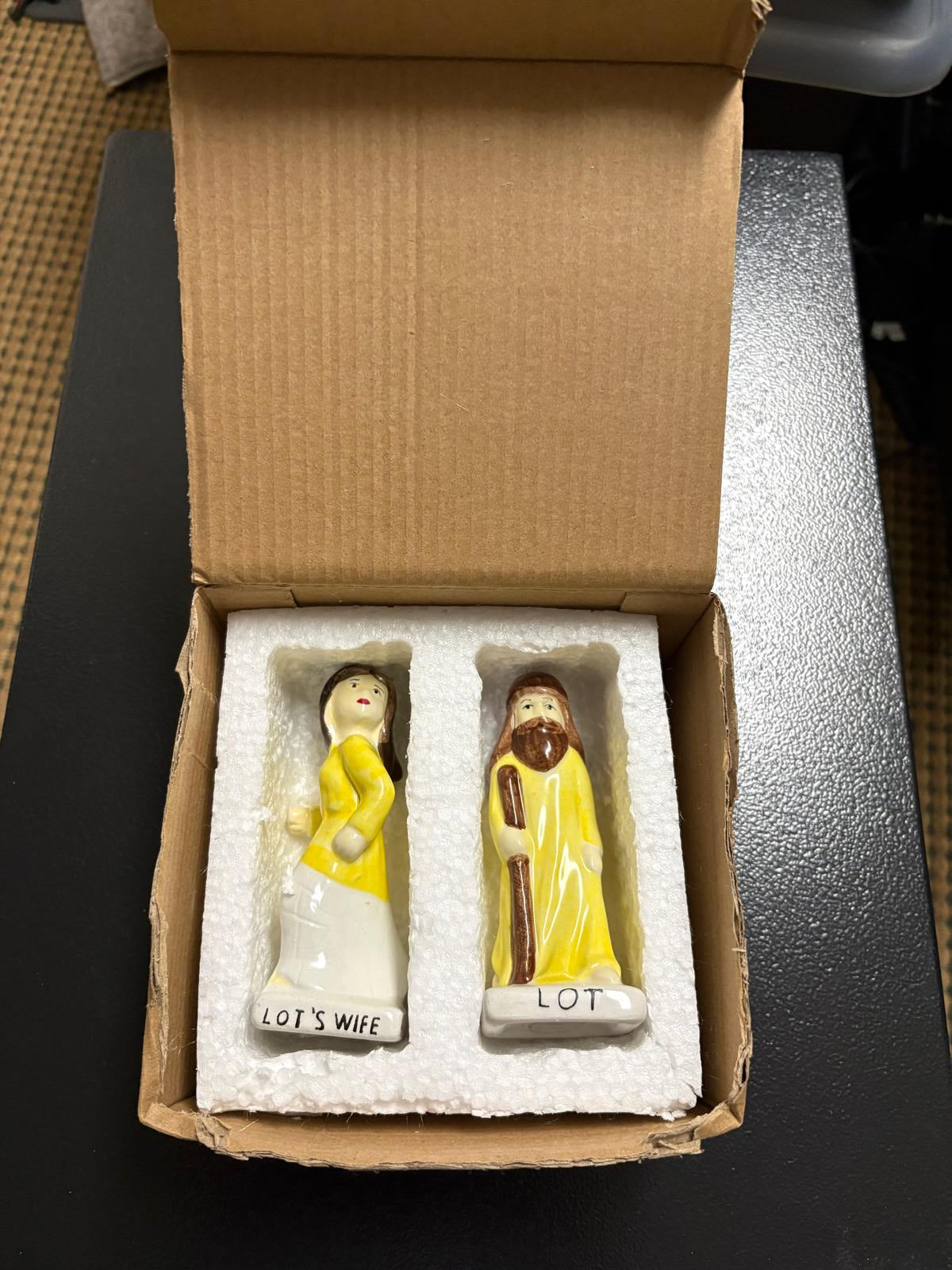 LOT'S WIFE™ presents the Lot's Wife Salt Shaker Set   Conversation-Starter Gift That Brings Story & Meaning to the Table