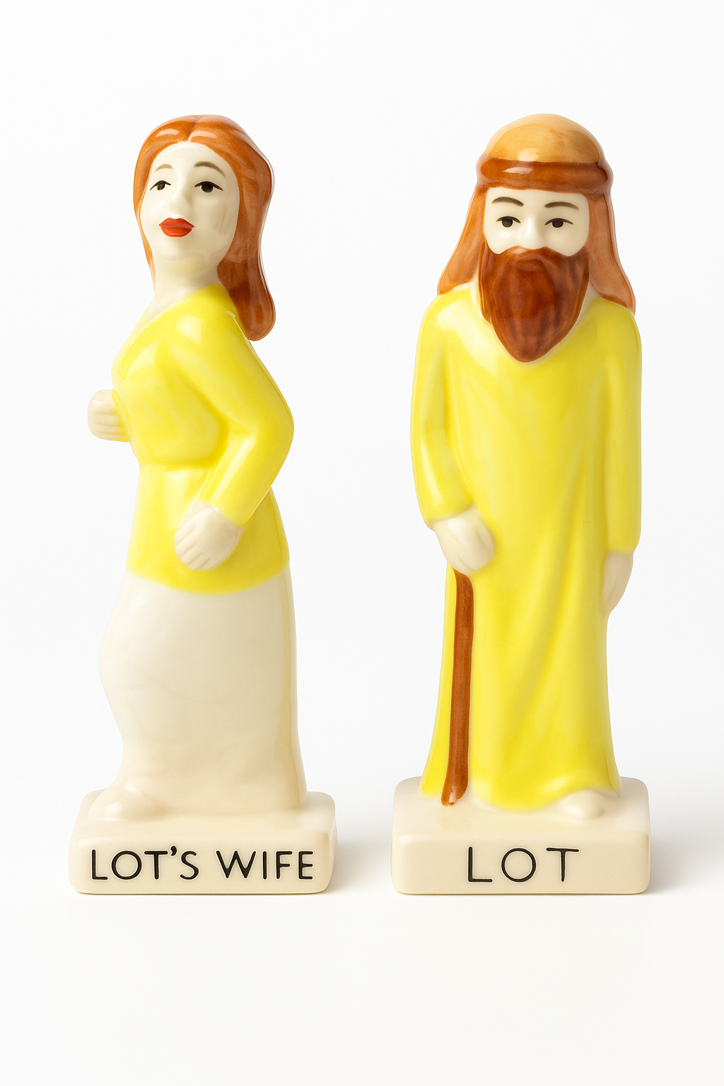 LOT'S WIFE™ presents the Lot's Wife Salt Shaker Set   Conversation-Starter Gift That Brings Story & Meaning to the Table