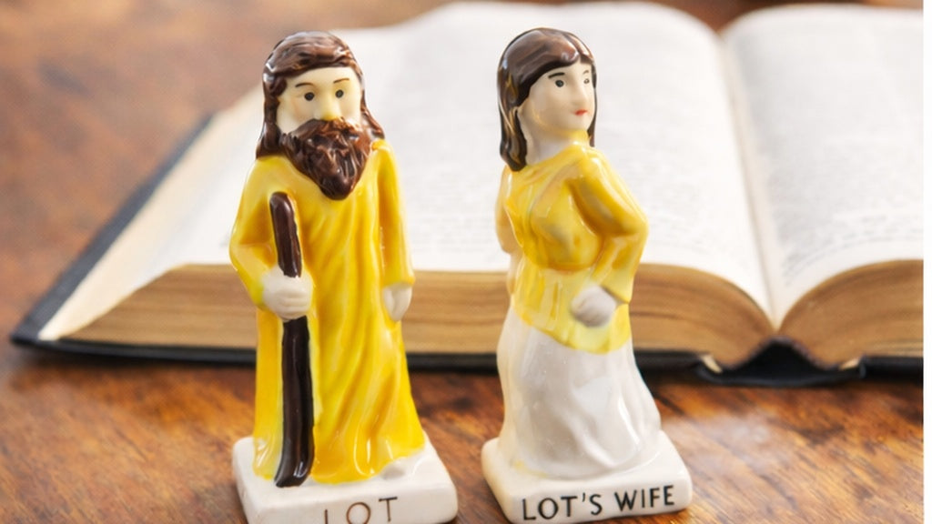 LOT'S WIFE™ presents the Lot's Wife Salt Shaker Set   Conversation-Starter Gift That Brings Story & Meaning to the Table