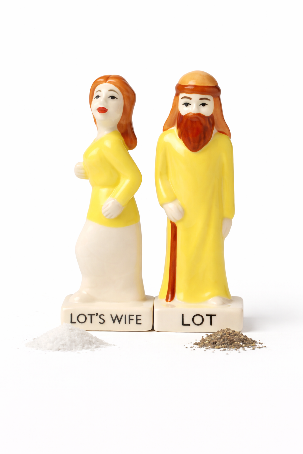 LOT'S WIFE™ presents the Lot's Wife Salt Shaker Set   Conversation-Starter Gift That Brings Story & Meaning to the Table
