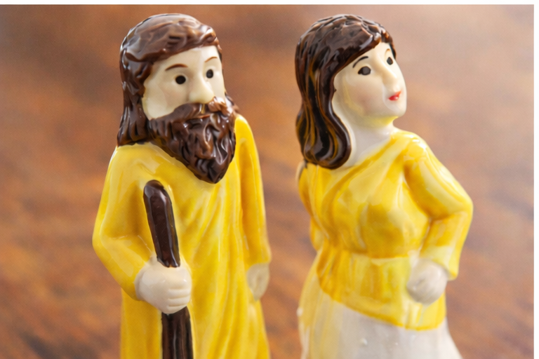 LOT'S WIFE™ presents the Lot's Wife Salt Shaker Set   Conversation-Starter Gift That Brings Story & Meaning to the Table