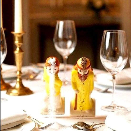 LOT'S WIFE™ presents the Lot's Wife Salt Shaker Set   Conversation-Starter Gift That Brings Story & Meaning to the Table