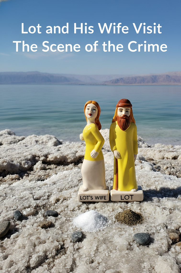 LOT'S WIFE™ presents the Lot's Wife Salt Shaker Set   Conversation-Starter Gift That Brings Story & Meaning to the Table